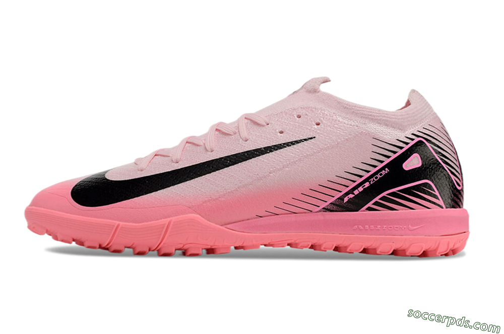 Nike Air Zoom Mercurial Vapor 16 Elite TF Low-Tops Football Shoes - Pink/White 2