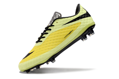 Nike Hypervenom Phantom FG Low-Tops Football Boots - Yellow/Black/Silver