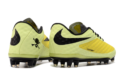 Nike Hypervenom Phantom FG Low-Tops Football Boots - Yellow/Black/Silver