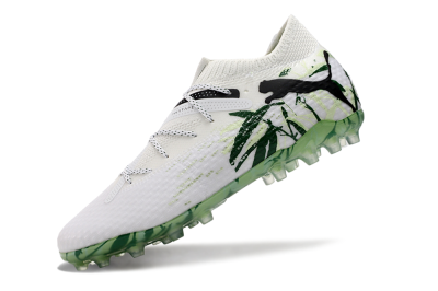 Puma Future Ultimate MG Low-Tops Football Boots - White/Black/Green
