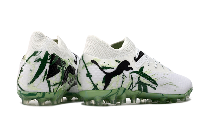 Puma Future Ultimate MG Low-Tops Football Boots - White/Black/Green