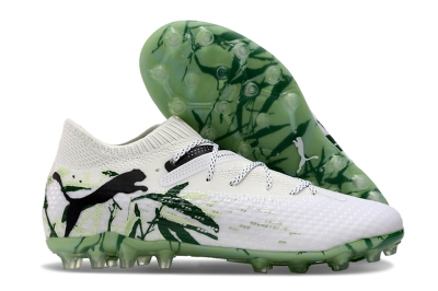 Puma Future Ultimate MG Low-Tops Football Boots - White/Black/Green