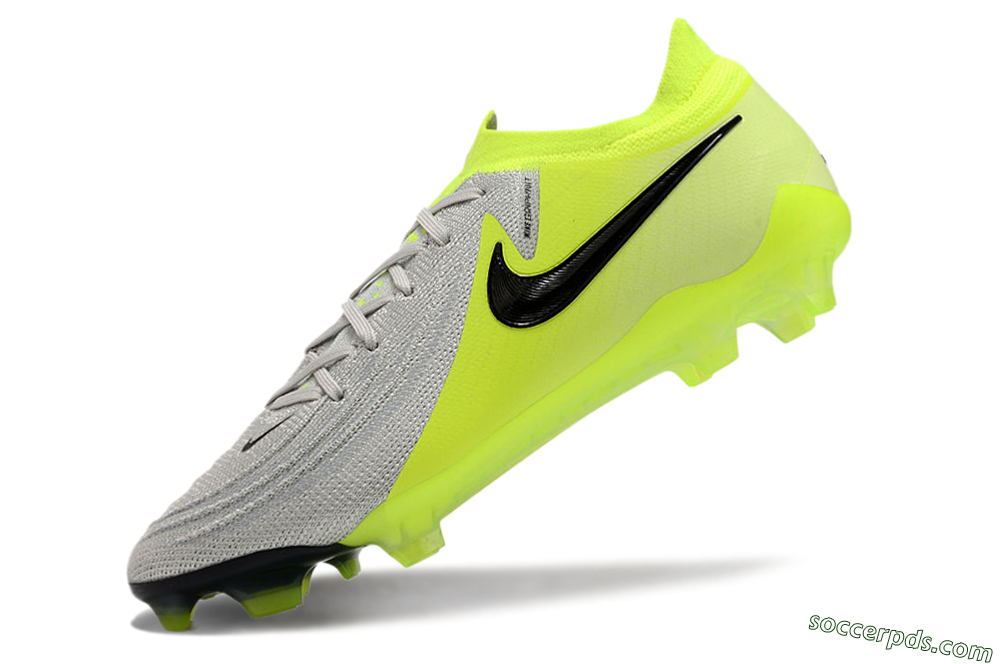 Nike Phantom GX Elite FG Low-Tops Football Boots - Grey/Yellow/Black 5