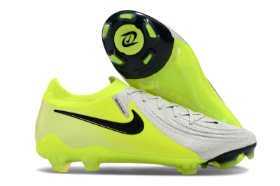 Nike Phantom GX Elite FG Low-Tops Football Boots - Grey/Yellow/Black