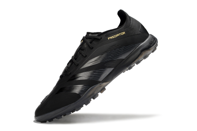 Adidas Predator 24 Elite TF Low-Tops Football Shoes - Black/Silver/Yellow