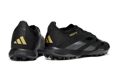 Adidas Predator 24 Elite TF Low-Tops Football Shoes - Black/Silver/Yellow