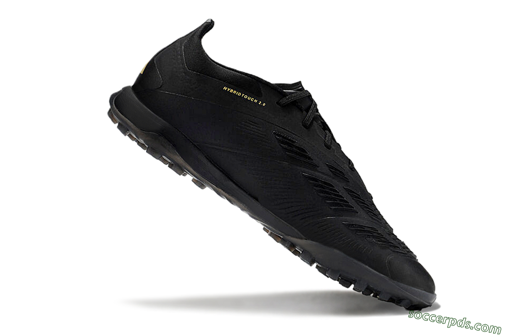 Adidas Predator 24 Elite TF Low-Tops Football Shoes - Black/Silver/Yellow 4