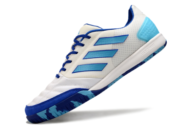 Adidas Top Sala Competition IC Low-Tops Football Shoes - White/Blue/Beige