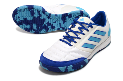 Adidas Top Sala Competition IC Low-Tops Football Shoes - White/Blue/Beige