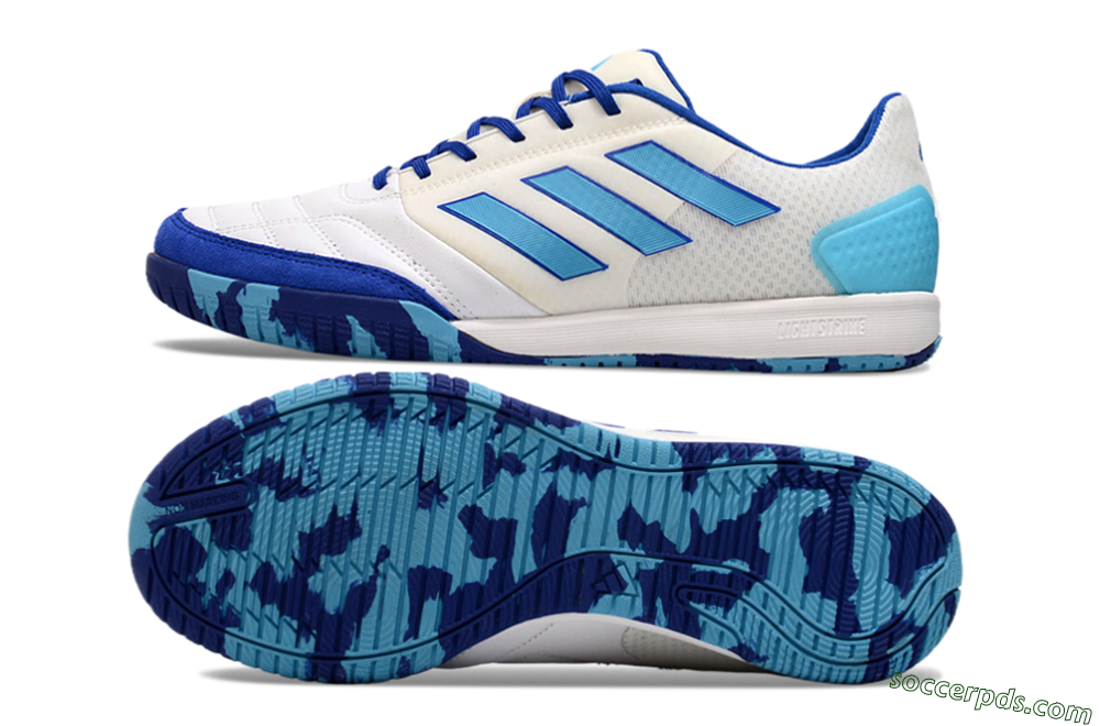 Adidas Top Sala Competition IC Low-Tops Football Shoes - White/Blue/Beige 0