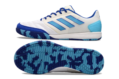 Adidas Top Sala Competition IC Low-Tops Football Shoes - White/Blue/Beige