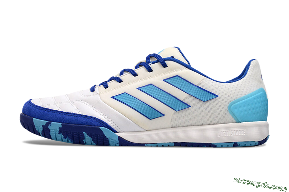 Adidas Top Sala Competition IC Low-Tops Football Shoes - White/Blue/Beige 2