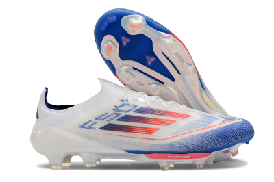 Adidas F50+ Lightstrike Pro FG Low-Tops Football Boots - Cloud White/Solar Red/Lucid Blue
