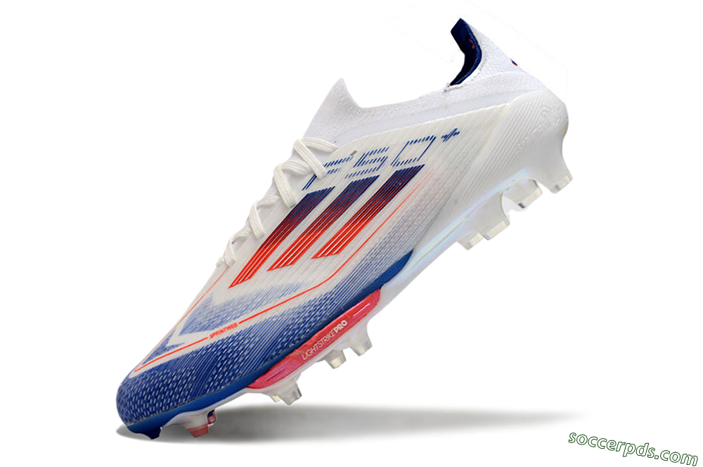 Adidas F50+ Lightstrike Pro FG Low-Tops Football Boots - Cloud White/Solar Red/Lucid Blue 5