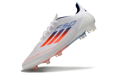 Adidas F50 Elite FG Low-Tops Football Boots - White/Red/Blue