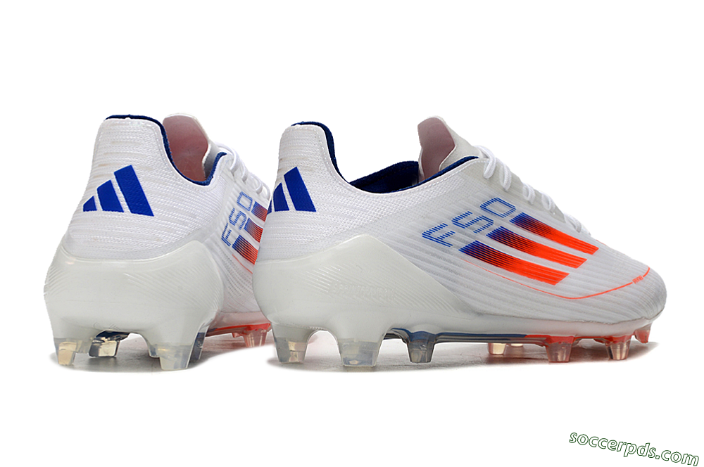 Adidas F50 Elite FG Low-Tops Football Boots - White/Red/Blue 6