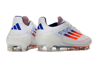 Adidas F50 Elite FG Low-Tops Football Boots - White/Red/Blue