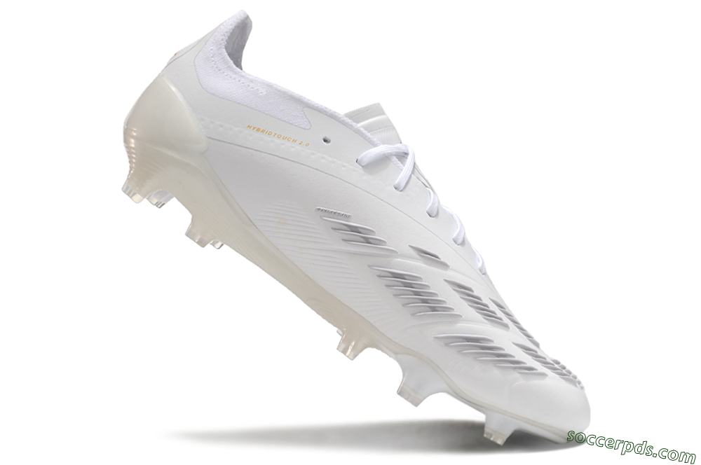 Adidas Predator Elite 24 FG Low-Tops Football Boots - Beige/White/Gold 4