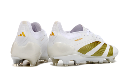 Adidas Predator Elite 24 FG Low-Tops Football Boots - Beige/White/Gold