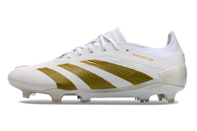 Adidas Predator Elite 24 FG Low-Tops Football Boots - Beige/White/Gold