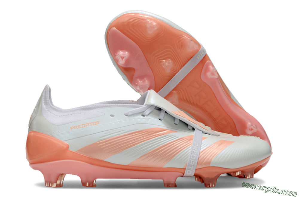 Adidas Predator Elite Foldover Tongue FG Low-Tops Football Boots - Beige/white/Orange 1