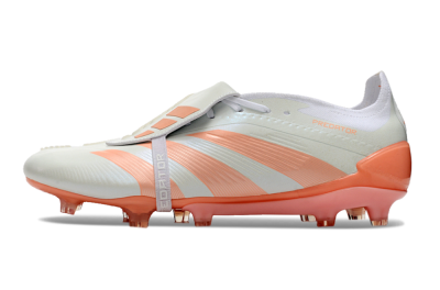 Adidas Predator Elite Foldover Tongue FG Low-Tops Football Boots - Beige/white/Orange
