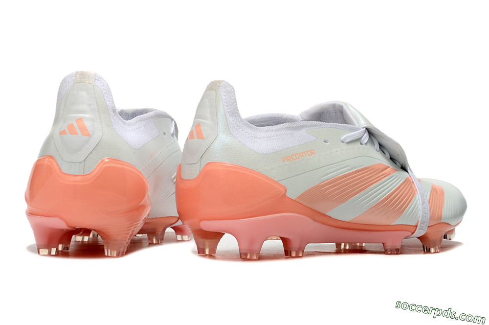 Adidas Predator Elite Foldover Tongue FG Low-Tops Football Boots - Beige/white/Orange 6