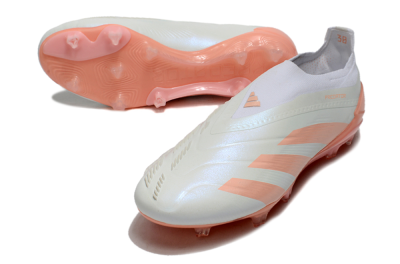 Adidas Predator Elite Laceless FG Low-Tops Football Boots - Beige/white/Orange