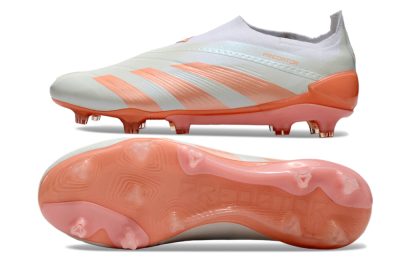 Adidas Predator Elite Laceless FG Low-Tops Football Boots - Beige/white/Orange