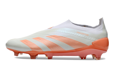 Adidas Predator Elite Laceless FG Low-Tops Football Boots - Beige/white/Orange