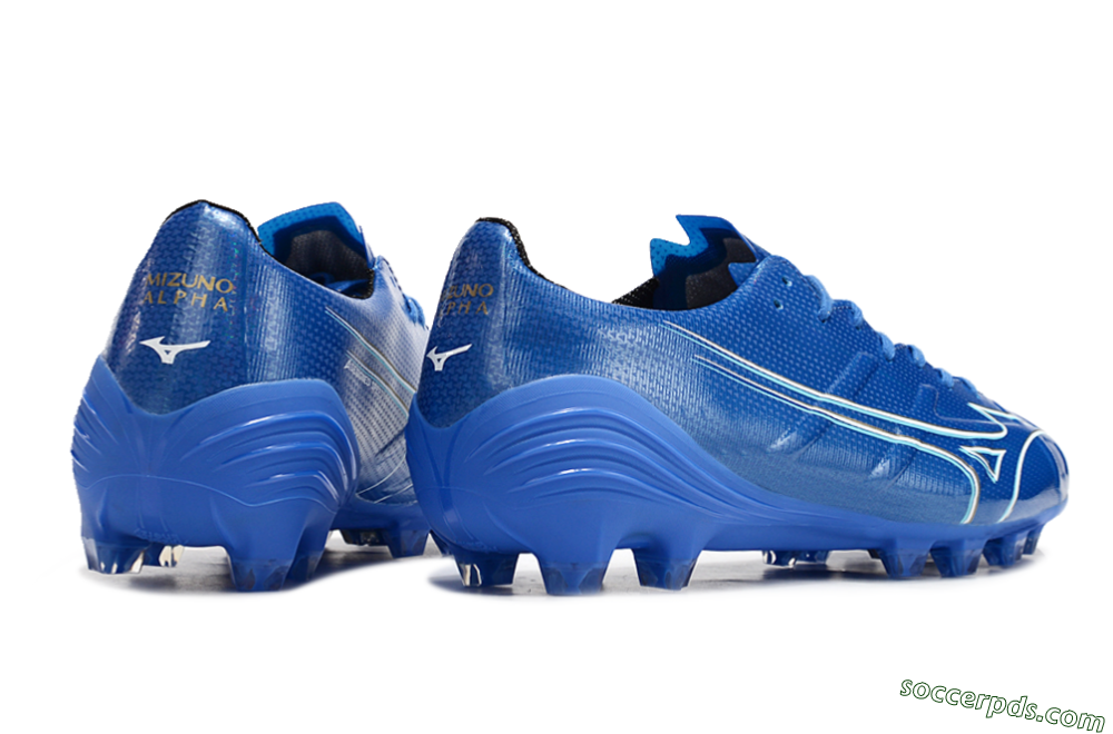 Mizuno Monarcida Alpha FG Low-Tops Football Boots - Blue/White/Yellow 6