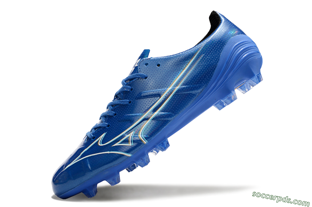 Mizuno Monarcida Alpha FG Low-Tops Football Boots - Blue/White/Yellow 5