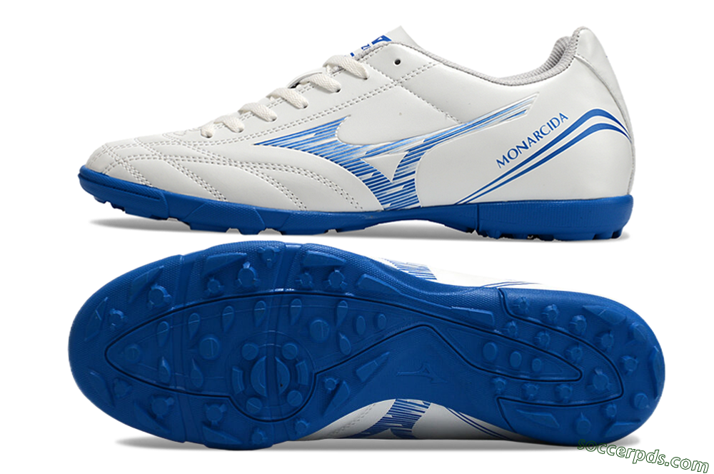 Mizuno Monarcida Neo TF Low-Tops Football Shoes - White/Blue 0