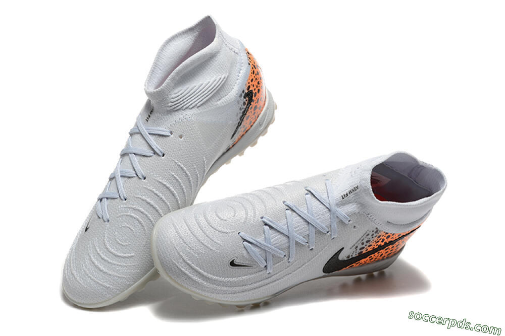 Nike Phantom Luna Elite TF High-Tops Football Shoes - Grey/Black/Leopard 6