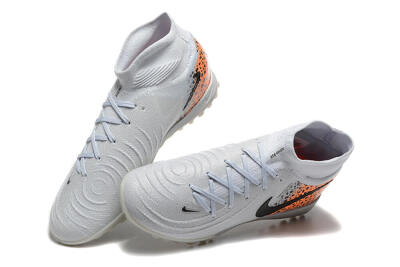 Nike Phantom Luna Elite TF High-Tops Football Shoes - Grey/Black/Leopard