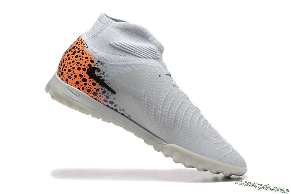 Nike Phantom Luna Elite TF High-Tops Football Shoes - Grey/Black/Leopard 7