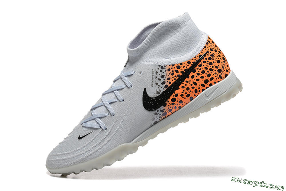 Nike Phantom Luna Elite TF High-Tops Football Shoes - Grey/Black/Leopard 8