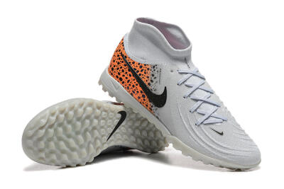 Nike Phantom Luna Elite TF High-Tops Football Shoes - Grey/Black/Leopard