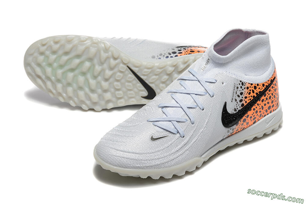 Nike Phantom Luna Elite TF High-Tops Football Shoes - Grey/Black/Leopard 3