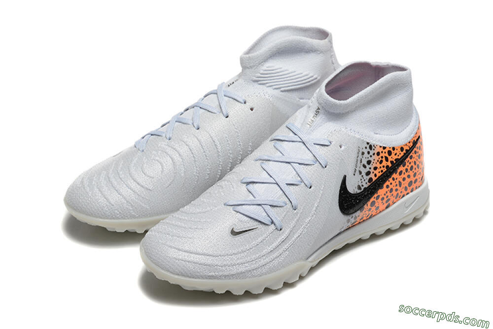 Nike Phantom Luna Elite TF High-Tops Football Shoes - Grey/Black/Leopard 5