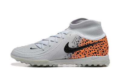 Nike Phantom Luna Elite TF High-Tops Football Shoes - Grey/Black/Leopard