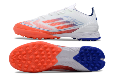Adidas F50 Pro TF Low-Tops Football Shoes - White/Red/Blue