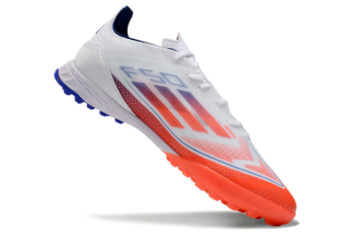 Adidas F50 Pro TF Low-Tops Football Shoes - White/Red/Blue