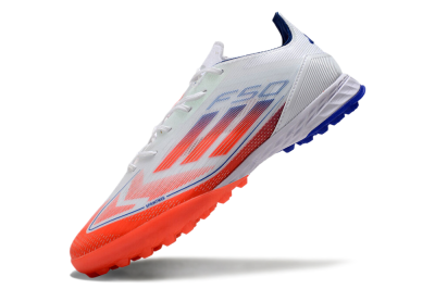Adidas F50 Pro TF Low-Tops Football Shoes - White/Red/Blue