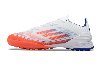 Adidas F50 Pro TF Low-Tops Football Shoes - White/Red/Blue