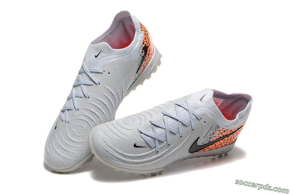 Nike Phantom GX 2 Elite TF Low-Tops Football Shoes - Grey/Black/Leopard 6