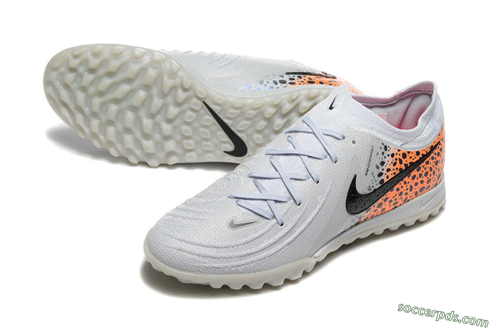 Nike Phantom GX 2 Elite TF Low-Tops Football Shoes - Grey/Black/Leopard 3