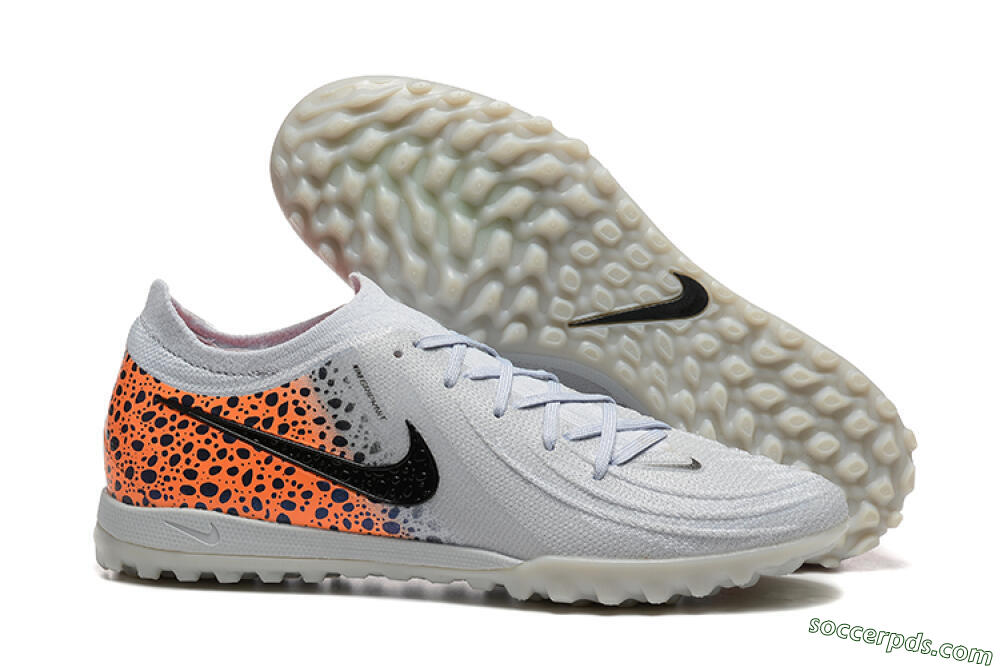 Nike Phantom GX 2 Elite TF Low-Tops Football Shoes - Grey/Black/Leopard 1