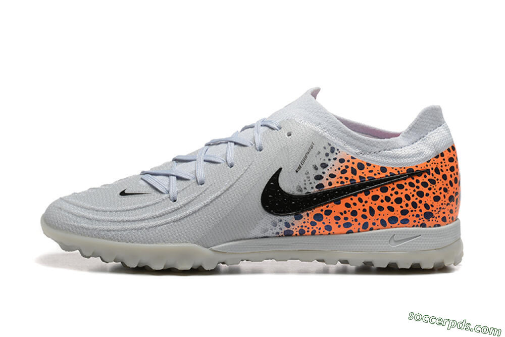 Nike Phantom GX 2 Elite TF Low-Tops Football Shoes - Grey/Black/Leopard 2