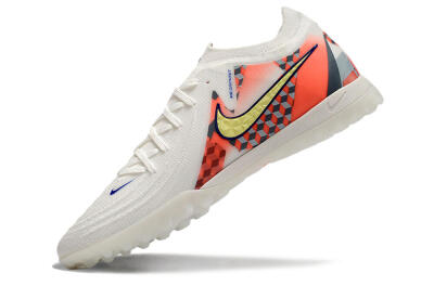 Nike Phantom GX 2 Elite TF Low-Tops Football Shoes - White/Yellow/Pink
